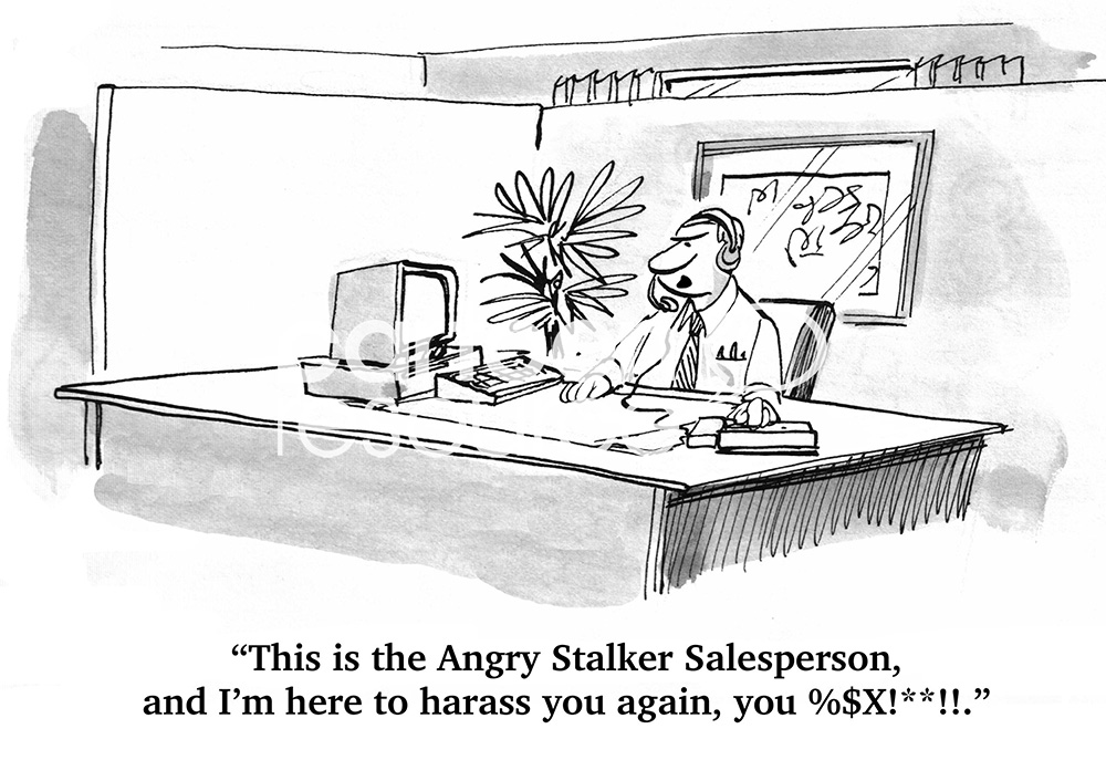 salesperson cartoon