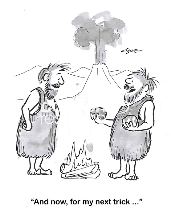 Caveman Trick - Cartoon Resource