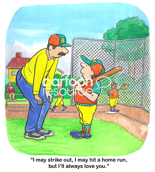 Strikeout Or Homerun - Cartoon Resource