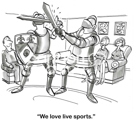 Live sports cartoon resource